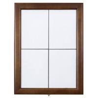Securit Vitrine daffichage LED CLASSIC, 6 x A4, brun...