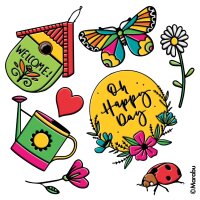 Marabu Set Window Color Garden, 10 x 25 ml