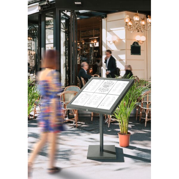 Securit Vitrine daffichage LED COATED STEEL, 6 x A4