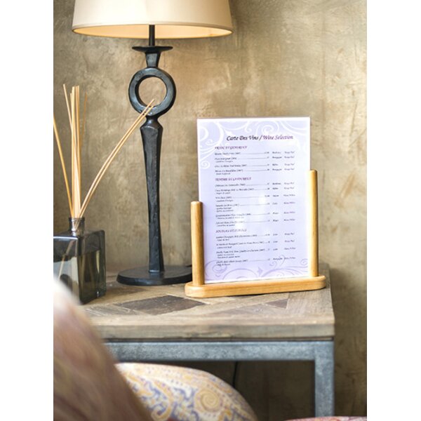 Securit Porte-visuel TABLE, acrylique, A6, tek