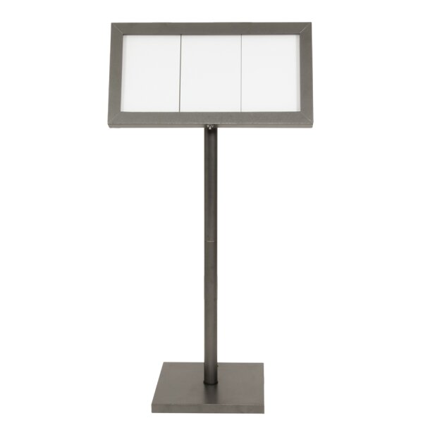 Securit Vitrine daffichage LED COATED STEEL, 3 x A4