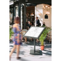 Securit Vitrine daffichage LED COATED STEEL, 3 x A4