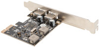 DIGITUS Carte dextension PCI Express USB 3.0, 2 ports