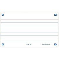 Oxford Fiches bristol FLASH 2.0, A7, ligné, blanc