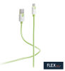 FLEXLINE Daten- & Ladekabel, USB-A - Lightning, grün, 2,0 m