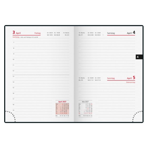 RIDOIDE Agenda Technik III 2027 7018223027.27 1J/1P beige AL 10x14cm