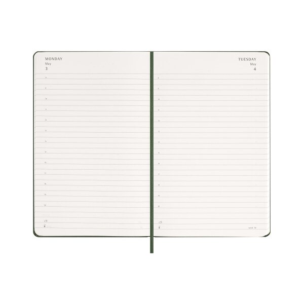 MOLESKINE Agenda Classic Large 2027 DHK1512DC3Y27 1T/1S myrtengr&uuml;n HC 13x21cm