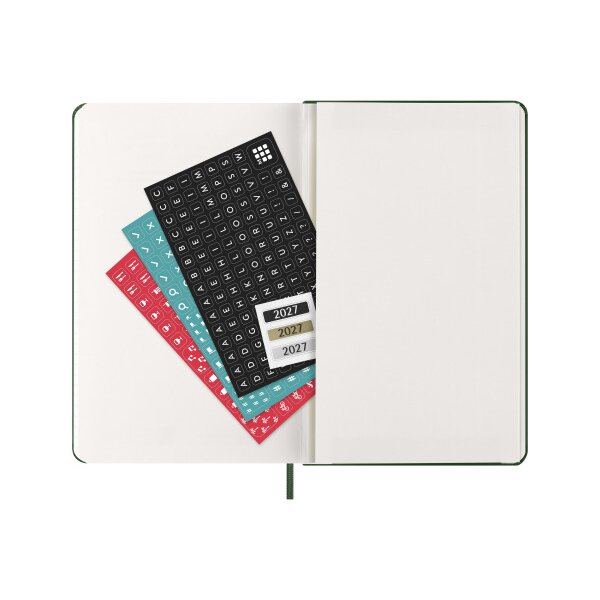 MOLESKINE Agenda Classic Large 2027 DHK1512DC3Y27 1T/1S myrtengr&uuml;n HC 13x21cm