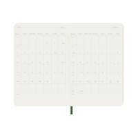 MOLESKINE Agenda Classic Pocket 2027 DSK1512WN2Y27 1W/1S myrtengrün SC 9x14cm