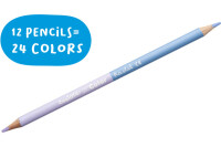 CARIOCA stylos à fibres Bi-Color 43309 Pastell E-12