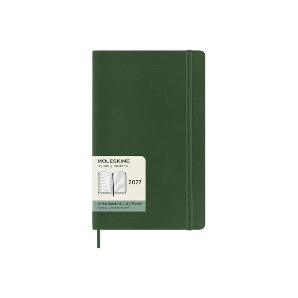 MOLESKINE Agenda Classic Large 2027 DSK1512WN3Y27 1W/1S myrtengr&uuml;n SC 13x21cm