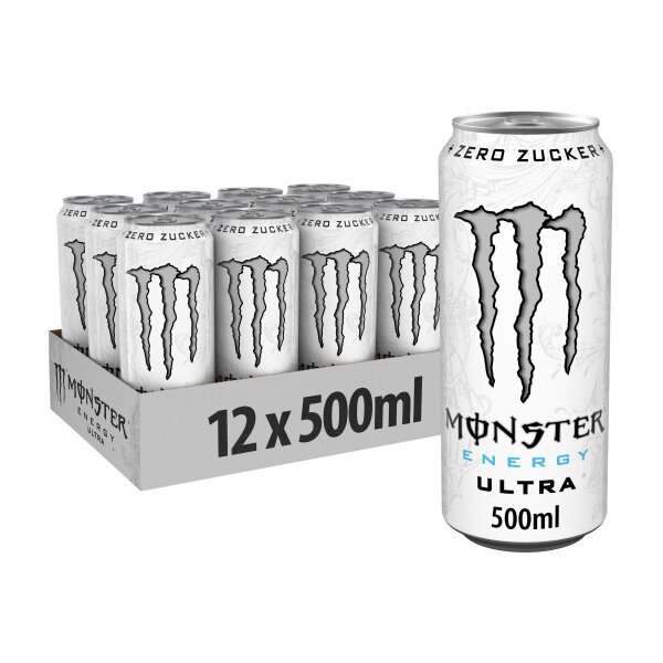 MONSTER ENERGY Ultra White 1995504 50cl, 12 pcs.