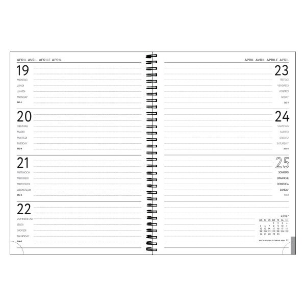 SIMPLEX Agenda Harmony 2027 40608.27 1W/2S Window ML 14.8x21cm
