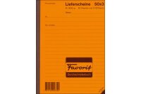 FAVORIT Lieferscheine D A5 9033 RG rot gelb weiss 50x3 Blatt