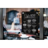 Securit Fenster-Kreidetafel, DIN A4, schwarz