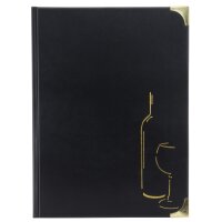 Securit Carte de boissons BASIC, A4, noir