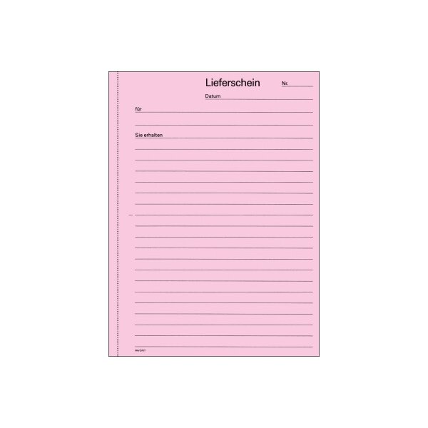 FAVORIT Bloc-notes form. Livraison A5 9231 OK papier autocopiant 50x2 flls.