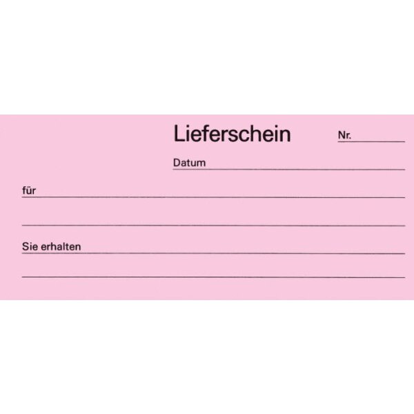 FAVORIT Formularbuch Lieferscheine A5 9231 OK Durchschreibepapier 50x2 Blatt