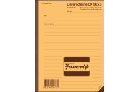 FAVORIT Lieferscheine D A5 9233 OK rot gelb weiss 50x3 Blatt