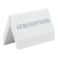 Securit Tischaufsteller RÉSERVÉ, 5er Set