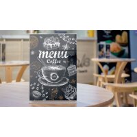 nobo Tischaufsteller Premium Plus, Acryl, DIN A5 hoch