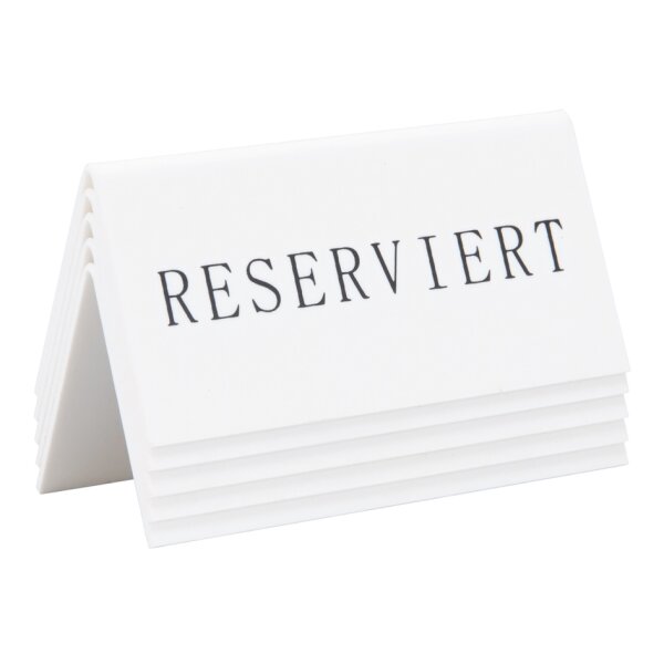 Securit Tischaufsteller RESERVIERT, 5er Set