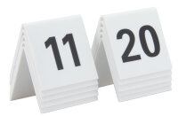 Securit Set de numéros de table 11 - 20 , blanc,...