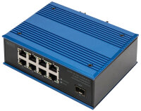 DIGITUS Commutateur industriel Gigabit Ethernet PoE