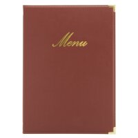 Securit Protège-menus CLASSIC, A5, rouge bordeaux