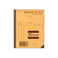 FAVORIT Formularbuch Rechnungen A6 9201 OK...