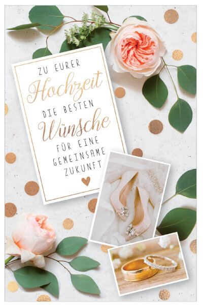 SUSY CARD Hochzeitskarte "Brautschuhe"
