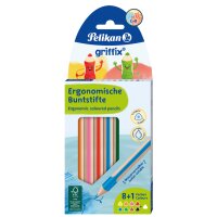 Pelikan Dreikant-Buntstifte griffix, 9er Kartonetui