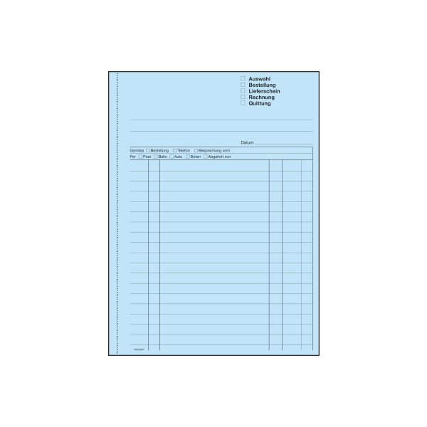 FAVORIT Mehrzweckbuch Deutsch A5 9113 OK Durchschreibepapier 50x2 Blatt