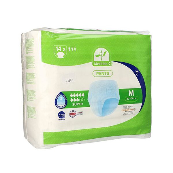 Medi-Inn Culotte pour incontinence SUPER, taille S, blanc