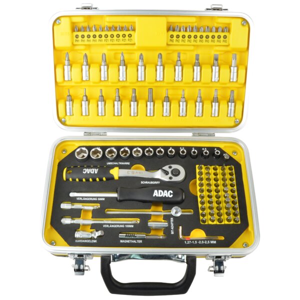 BRÜDER MANNESMANN Jeu de vis & dembouts ADAC, 116 pièces