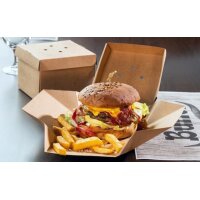 PAPSTAR Burgerbox "pure" faltbar, Masse: 130 x...