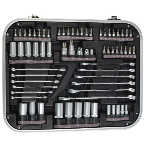 QUANTOOL Jeu de clés à douille, mallette de 227 pièces