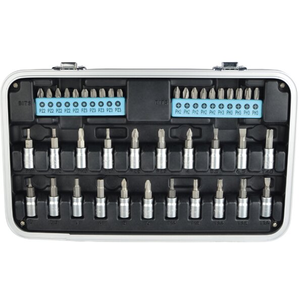 QUANTOOL Jeu de vis & dembouts, mallette de 116 pièces