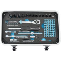 QUANTOOL Jeu de vis & dembouts, mallette de 116 pièces