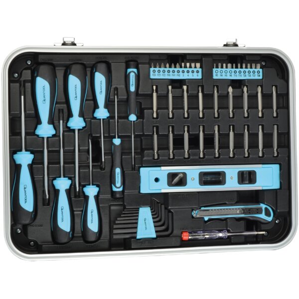 QUANTOOL Jeu doutils, mallette de 98 pièces