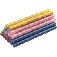 BRÜDER MANNESMANN Klebepatrone, farbig-glitter, 20er...