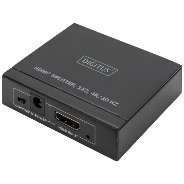 DIGITUS Répartiteur HDMI 4K, 1x2, 4K / 30 Hz, noir