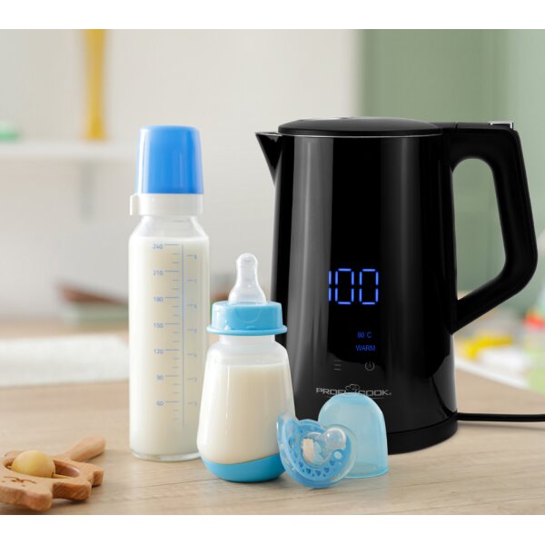 PROFI COOK Bouilloire PC-WKS 1243, 1,7 litre, noir