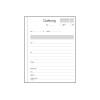 FAVORIT Quittungen D A6 9096 OK blau/weiss 50x2 Blatt