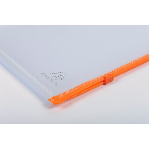 EXACOMPTA Dokumententasche mit Zip A4 57334E 5 Stück, transparent
