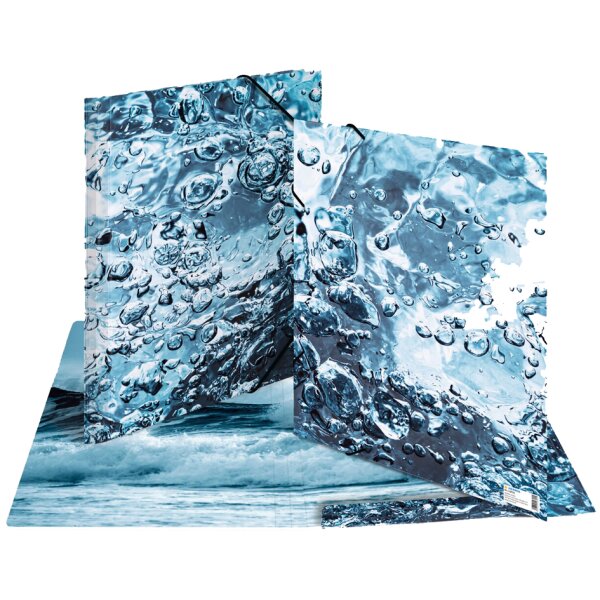 HERMA Chemise à élastiques Nature, A3, carton, Stone