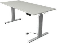 kerkmann Table de bureau assis-debout Move 3 tube, chêne