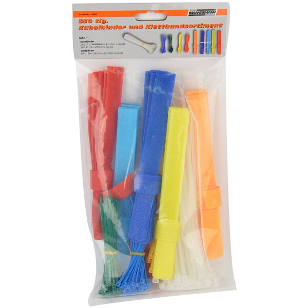 BRÜDER MANNESMANN Set dattaches de câble & de bandes