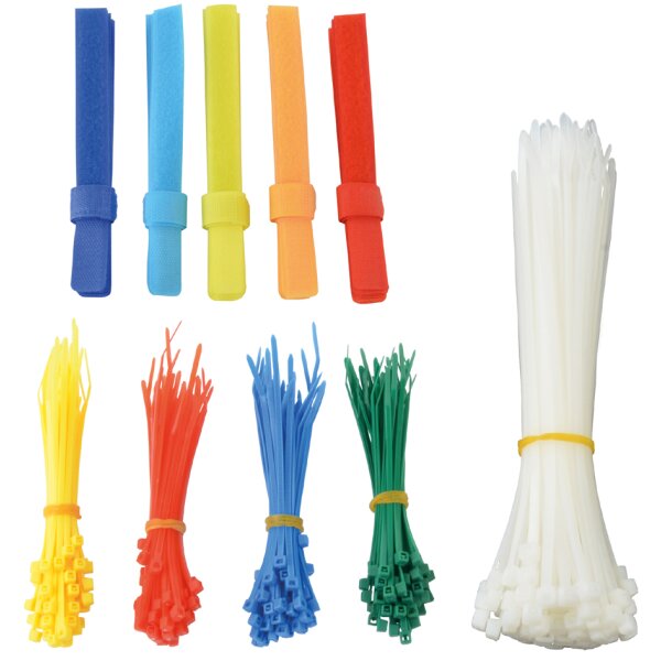 BRÜDER MANNESMANN Set dattaches de câble & de bandes