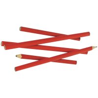 BRÜDER MANNESMANN Zimmermannsbleistift, oval, rot,...